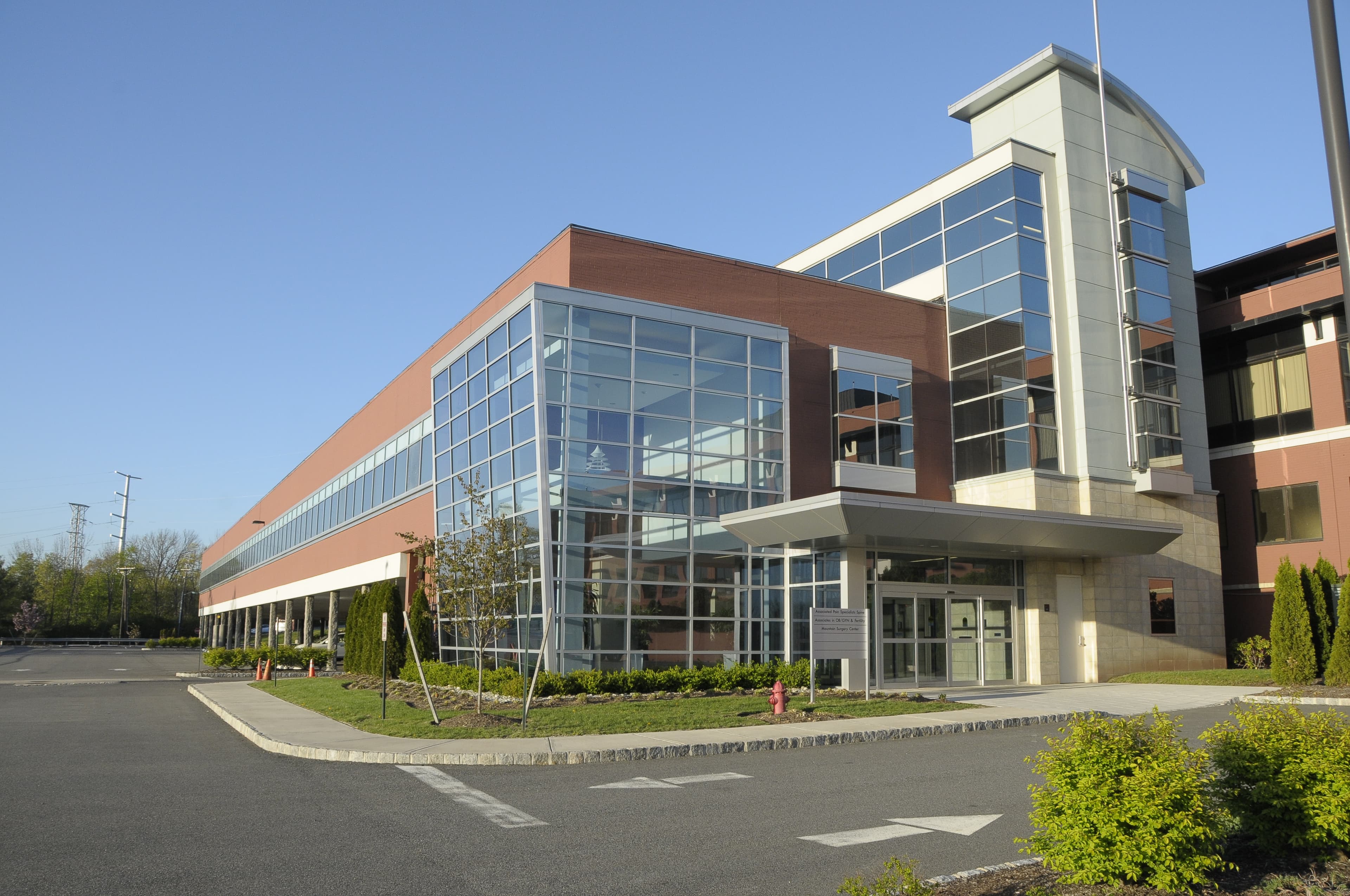 Building exterior at Mountain Spine & Orthopedics West Orange Surgery Center, NJ